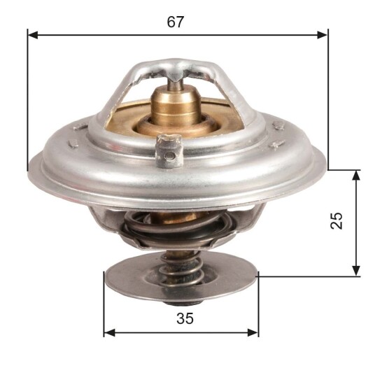 Termostat GATES TH14380G1 Termostat GATES TH14380G1