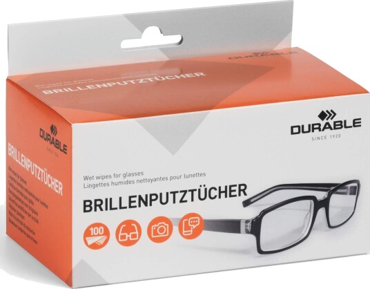 Rengøringsklude Durable Wet Wipes For Glasses