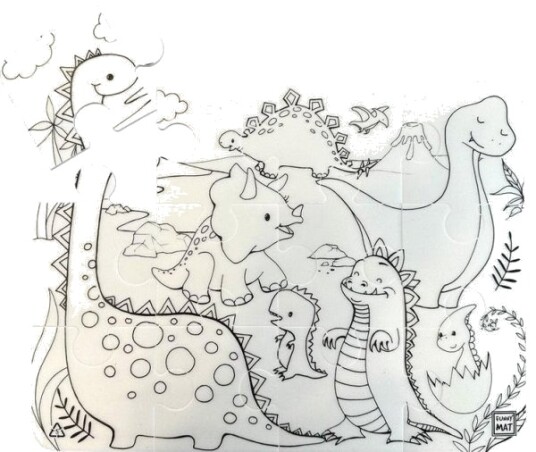 Puslespill Dinosaurs Funny Mat Strigo