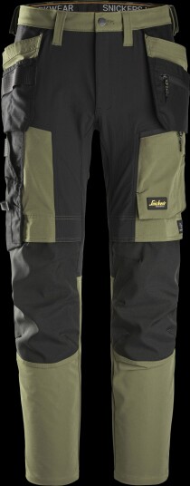 Snickers Workwear 6218 Midjebukse grønn/svart Grønn/Svart, Klær