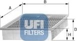 UFI 30.040.00 Luftfilter UFI 30.040.00 Luftfilter