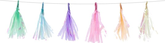Partydeco Girlander Tofsar Pastell TGA1-000
