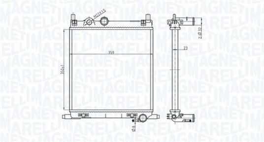 Radiator MAGNETI MARELLI 350213167500