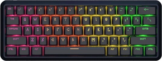 Waizowl Lightning 60 Magnetisk Gaming Tastatur - Svart Waizowl Lightning 60 Magnetisk Gaming Tastatur - Svart