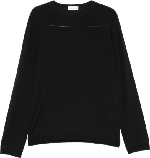 Roberto Collina Herre Strikkevarer Svart 5XL,