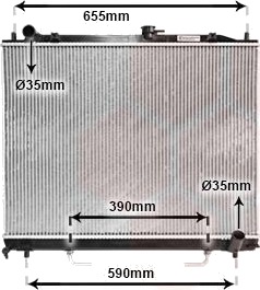 VAN WEZEL 32002163 Radiator motorkjøling VAN WEZEL 32002163 Radiator motorkjøling
