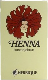 Herbique Henna pulver kastanjebrun 125 gram Herbique Henna pulver kastanjebrun 125 gram