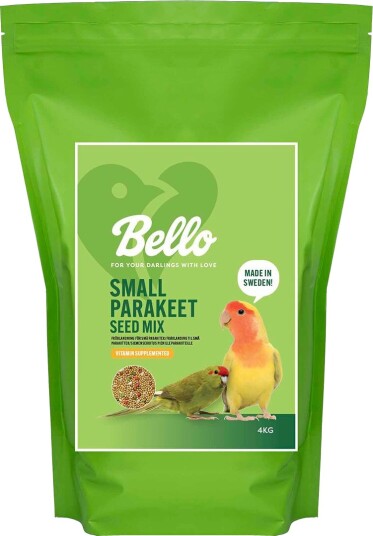 Bello Small Parakeet Seed Mix Fuglemat til Små Parakitter 4kg
