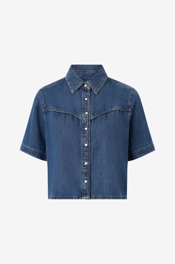 Levi's Denimskjorte Logan SS Denim Shirt Blå Levi's Denimskjorte Logan SS Denim Shirt Blå