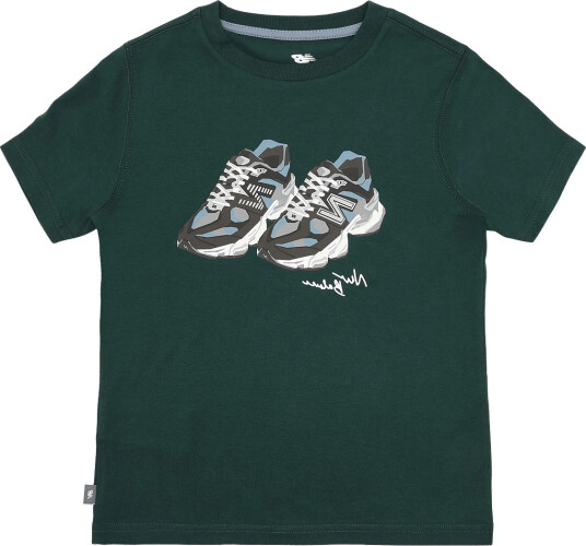 New Balance 9060 Graphic Collage Tee Green 134
