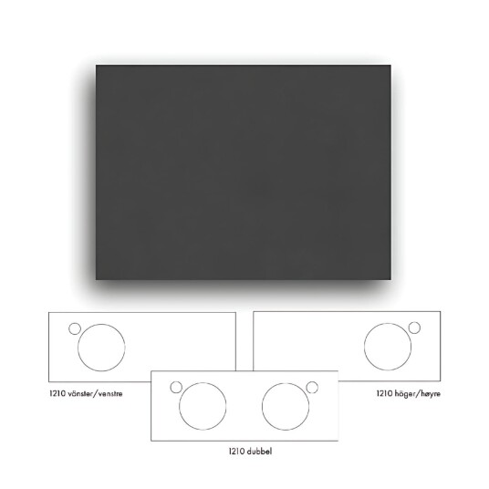 Macro Design Crown+ Dekton Benkeplate 121cm Eter / Venstre Macro Design Crown+ Dekton Benkeplate 121cm Eter / Venstre