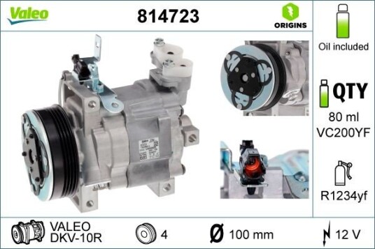 AC kompressor VALEO 814723 AC kompressor VALEO 814723