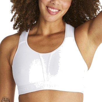 Swegmark BH Kimberly Iconic Moulded Cups Sports Bra Hvit polyamid C 75 Dame Swegmark BH Kimberly Iconic Moulded Cups Sports Bra Hvit polyamid C 75 Dame