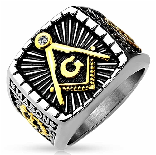 V Square herre ring V Square herre ring