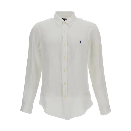 Polo Ralph Lauren Slim Fit Linen Shirt White L
