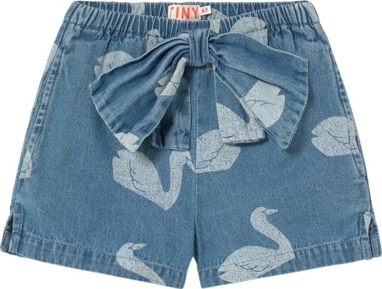 Tiny Cottons Shorts   BIG Swan   Medium+ Vask Denim   Tiny Cottons   10 år 140   Shorts   Blå