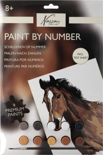 Nassau Paint by number malesett Hest Nassau Paint by number malesett Hest
