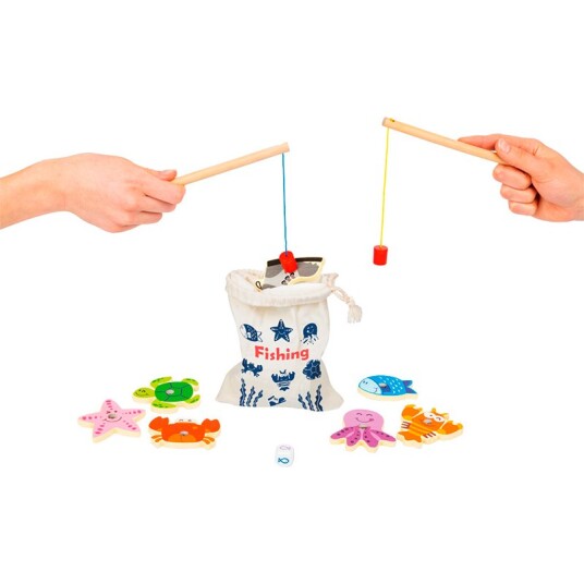 Small Foot  Wooden Fishing Rod Travel Game