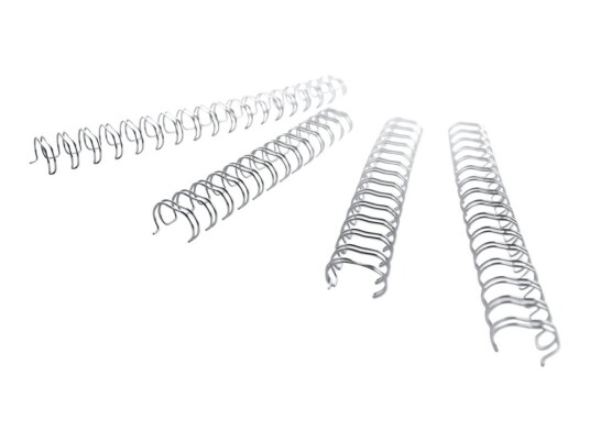 Gbc Wirebind 12 Mm 34 Ringer A4 210 X 297 Mm 115 Ark Sølv 250 Stk Bindestreng