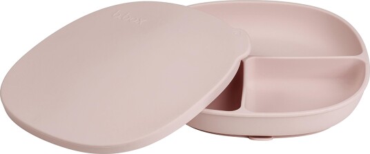 b.box Tallrik med lock Silikon Rosa b.box Tallrik med lock Silikon Rosa