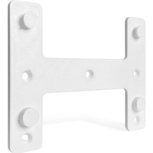 Light Solutions - Usynlig Veggbrakett for 2x Philips Hue Bridge 2.1 - Hvit