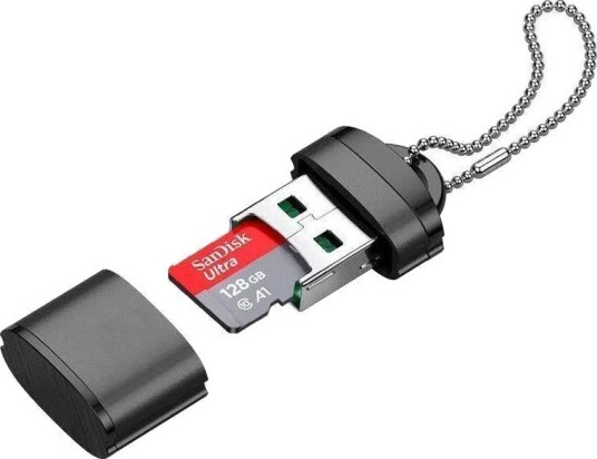 Nördic CRD-027 USB-A MicroSD minnekortleser 480Mbps Nördic CRD-027 USB-A MicroSD minnekortleser 480Mbps