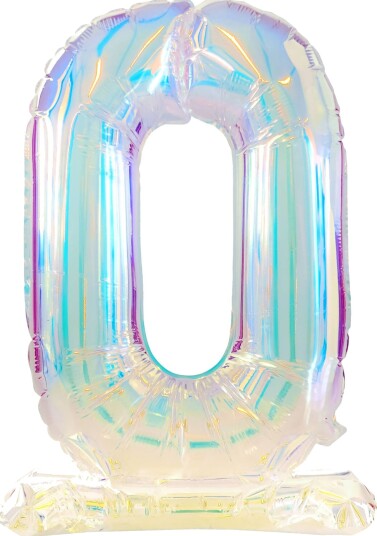 Folat Tallballonger på stativ Iridescent Tall 0 62945