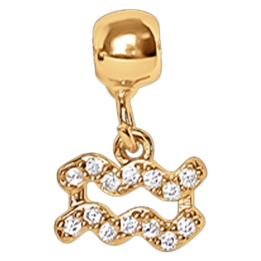 Muli Collection Zodiac Aquarius Gold