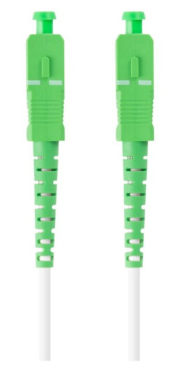 Lanberg - Koblingskabel - Sc/Apc-Enkeltmodus (Hann) Til Sc/Apc-Enkeltmodus (Hann) - 35 M - 3 Mm - Fiberoptisk - Simpleks - 9 / 125 Micron - 0.25 Db - G.657.B3 - Halogenfri - Hvit - For P/N: Fp-Scap-Se11-0020-Ye Fp-Scap-Ss11-0020-Ye Fp-Scap-Ss21-12