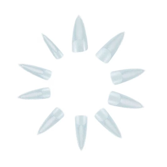 Megabilligt 500 Nail Tips Stilettto Clear Loose Nails Acrylic
