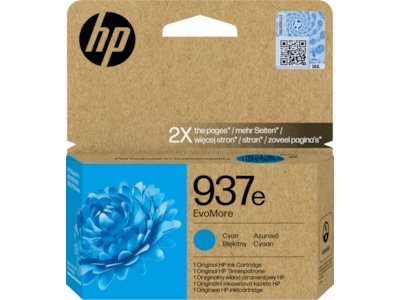 HP blekk 937e EvoMore Cyan HP blekk 937e EvoMore Cyan