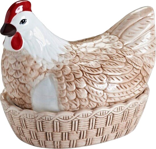 Mason Cash Eggoppbevaring høne 23,4 cm natur