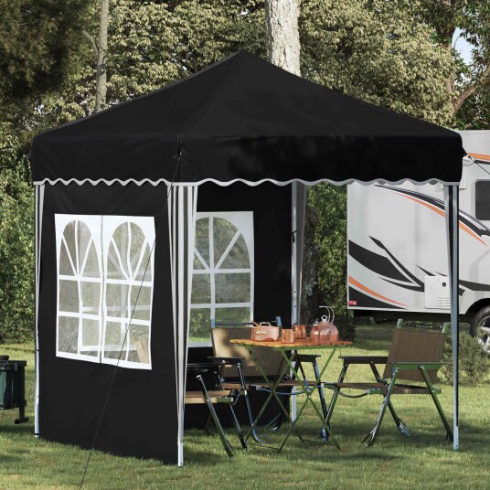 vidaXL Pop up Festtelt 195 x 195 x 245 cm Antrasitt Oxford Stoff