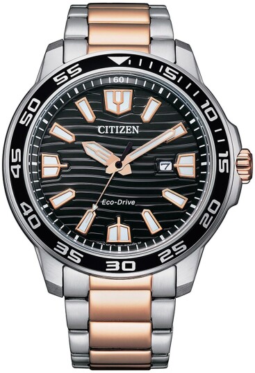 Citizen Herreklokke AW1524 84E Marine Sort/Rose gulltonet stål Ø46 Citizen Herreklokke AW1524 84E Marine Sort/Rose gulltonet stål Ø46