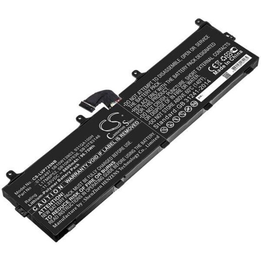 Lenovo ThinkPad P73-20QR0028GE batteri (8600 mAh 11.25 V, Sort)