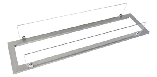 Scandiflames Stålramme med glass til 100 cm superior Brenner Rustfritt stål Scandiflames Stålramme med glass til 100 cm superior Brenner Rustfritt stål
