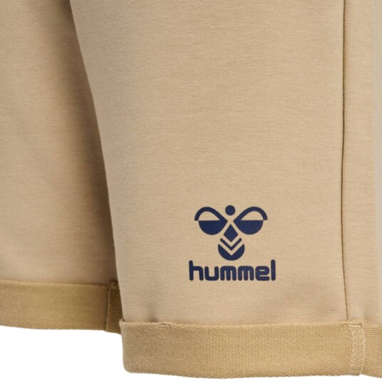 Wheat Strikket Shorts Dua Sandshell White Flowers (80 / 1 år)