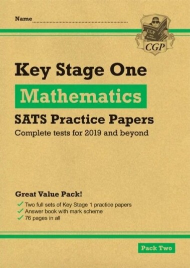 Ks1 Maths Sats Practice Papers: Pack 2 (For End Of Year Assessments) Av Cgp Books