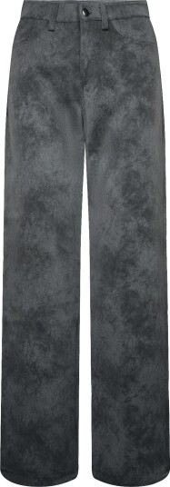 Ahlvar Gallery Aina Pu Leather Trousers DARK GREY XS