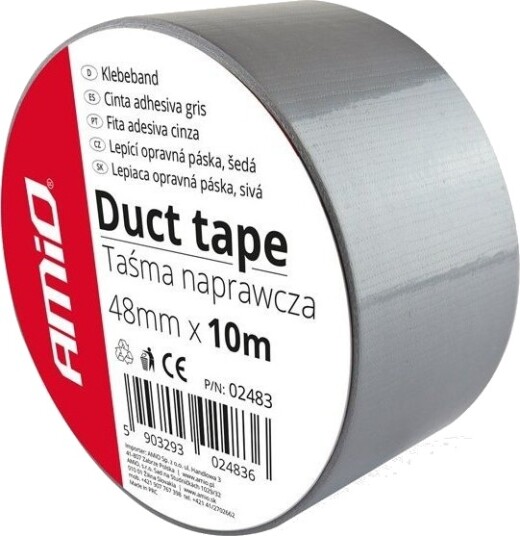 Amio Reparasjonstape Grå 48 Mm X 10 M X 0,19 Mm Amio 02483