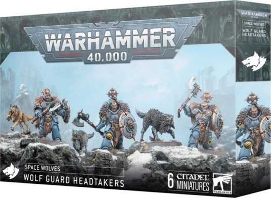 Games Warhammer 40K Space Wolves -Wolf Guard Headtakers