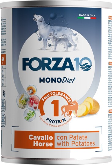 Forza10 Diet Dog Våtfôr Forza 10 Diet Low Grain Hest & Poteter 6 X 400 G