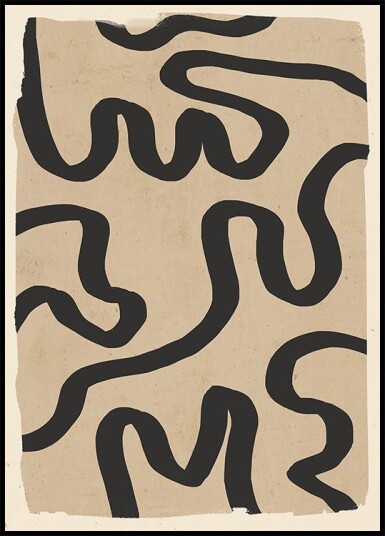 Abstract Line Art 173 Plakat Plakat / 50x70cm