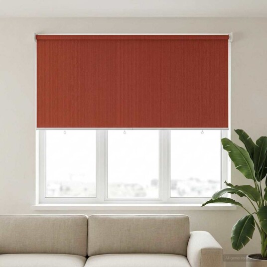 vidaXL Utendørs Rullegardin 90% UV-blokk Terracotta 180 x 140 cm HDPE