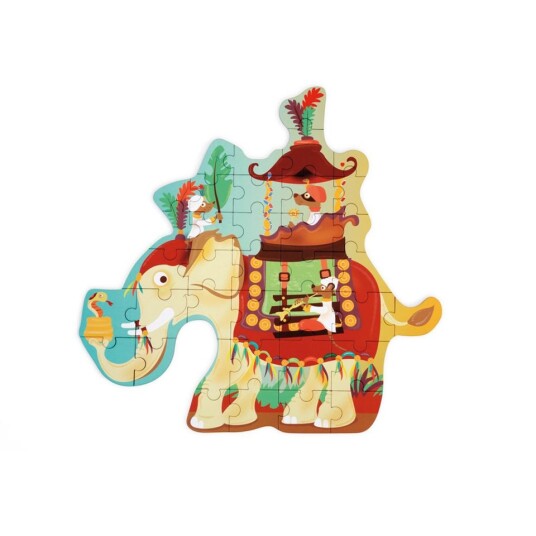 Scratch Puzzle 37pcs: Contour Puzzle/elephant  466181129 