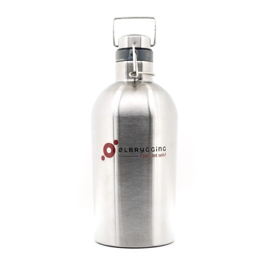 2 liters Growler MK2 med logo med Ølbrygging logo