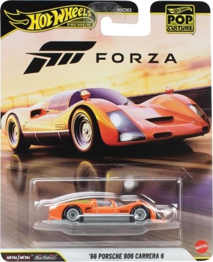 Hot Wheels Lekebil – Pop Culture: Forza 1:64 – "66 Porsche 906 Carrera 6