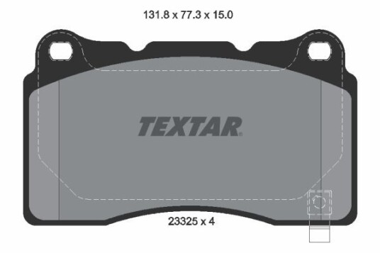 Bremseklosser TEXTAR 2332501