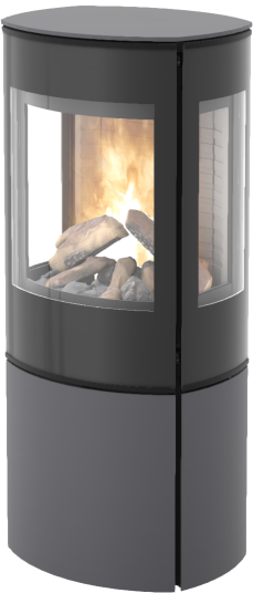 Rais Caro 110 Platina Med Sideglass Og Glassdør