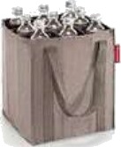 Reisenthel Reisenthel Bottlebag Flaskeveske Grå Polyester Mønster 240 Mm 240 Mm